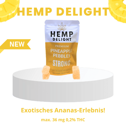 THC Ananasaroma Kieselsteine Stark | Hemp Delight