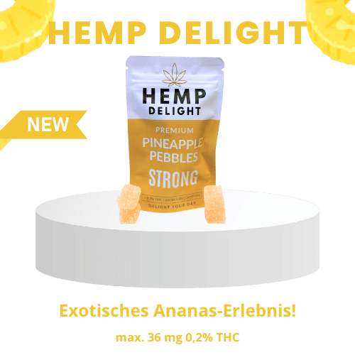 THC Ananasaroma Kieselsteine Stark | Hemp Delight