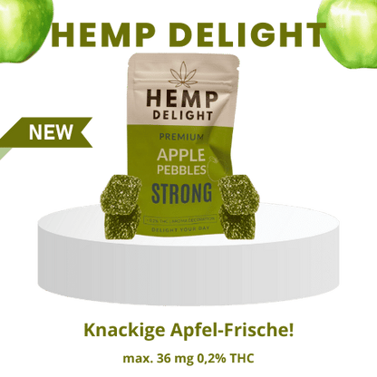 THC Apfelaroma Kieselsteine Stark | Hemp Delight