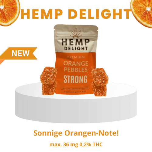 THC Orangearoma Kieselsteine Stark | Hemp Delight
